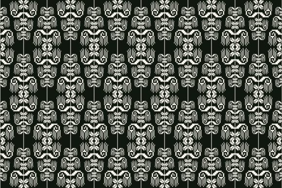 Aztec Tribal Embroidery Abstract Pattern