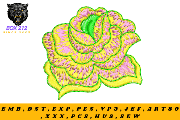 Beautiful Rose Digital Embroidery Design