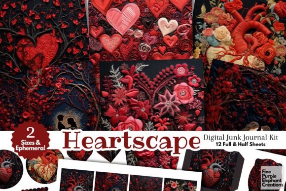 Dark Valentine Embroidery Heart Junk HD