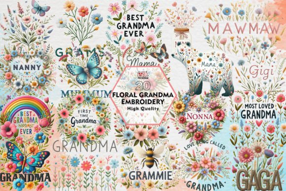 Floral Grandma Embroidery Sublimation: A Design Review for Small Business Merch