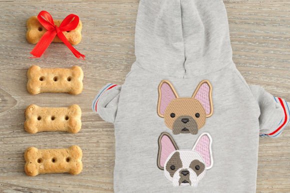 French Bulldog Face Mini Embroidery Design Review