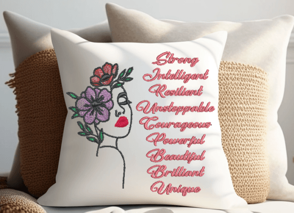 National Women's Embroidery Design