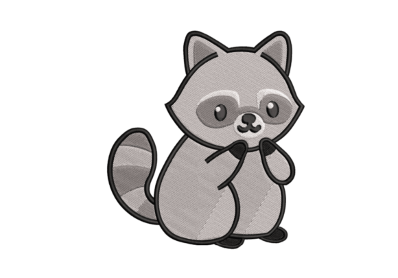 Rascal the Raccoon - Embroidery Design